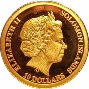 10 Dollars - Elizabeth II Baby Saber-Toothed Tiger obverse image