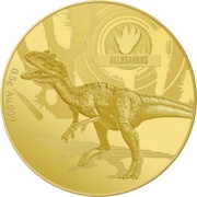10 Dollars - Elizabeth II Allosaurus, Solomon Islands, 2021 reverse image