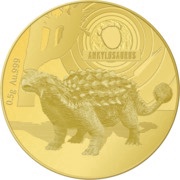 10 Dollars - Elizabeth II Ankylosaurus, Solomon Islands, 2021 reverse image