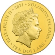 10 Dollars - Elizabeth II Brachiosaurus obverse image