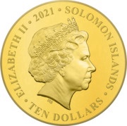 10 Dollars - Elizabeth II Compsognathus obverse image