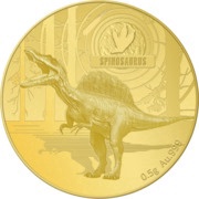 10 Dollars - Elizabeth II Spinosaurus, Solomon Islands, 2021 reverse image