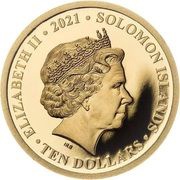 10 Dollars - Elizabeth II Tyrannosaurus Rex obverse image