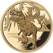 10 Dollars - Elizabeth II Tyrannosaurus Rex, Solomon Islands, 2021 reverse image