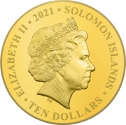 10 Dollars - Elizabeth II Velociraptor obverse image