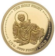 10 Dollars - Elizabeth II Baby Jesus, Solomon Islands, 2021 reverse image