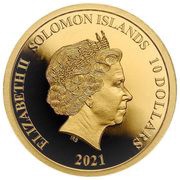 10 Dollars - Elizabeth II Saint Joseph, Solomon Islands, 2021 obverse image