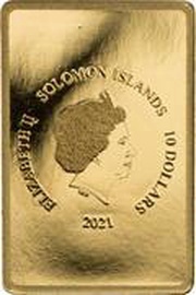 10 Dollars - Elizabeth II Aztec Calendar, Solomon Islands, 2021 obverse image