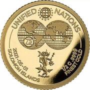 10 Dollars - Elizabeth II Unified Nations, Solomon Islands, 2021 reverse image