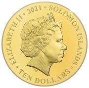 10 Dollars - Elizabeth II Platinum Jubilee obverse image