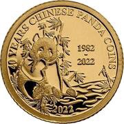 10 Dollars - Elizabeth II Chinese Panda, Solomon Islands, 2022 reverse image
