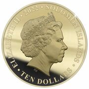 10 Dollars - Elizabeth II Platinum Jubilee obverse image