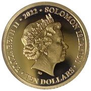 10 Dollars - Elizabeth II Platinum Jubilee obverse image