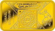 10 Dollars - Elizabeth II Lusail Stadium, Solomon Islands, 2022 reverse image