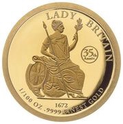 10 Dollars - Elizabeth II Lady Britain 1672, Solomon Islands, 2022 reverse image