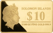 10 Dollars - Elizabeth II Moai Statues obverse image