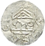 Denar - Boleslaus I the Cruel, Bohemia, 935-972 reverse image