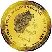 10 Dollars - Elizabeth II Posthumous; Mausoleum at Halicarnassus obverse image