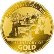 10 Dollars - Elizabeth II Posthumous; California Gold Rush, Solomon Islands, 2023 reverse image