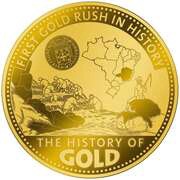 10 Dollars - Elizabeth II Posthumous; First Gold Rush in History, Solomon Islands, 2023 reverse image