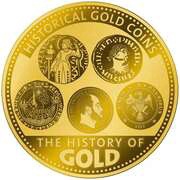 10 Dollars - Elizabeth II Posthumous; Historical Gold Coins, Solomon Islands, 2023 reverse image
