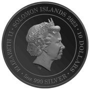 10 Dollars - Elizabeth II Posthumous; Year of the Rabbit obverse image