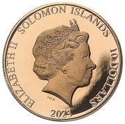10 Dollars - Elizabeth II Posthumous; Red Panda obverse image