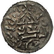 Denar - Boleslaus I the Cruel, Bohemia, 935-972 reverse image