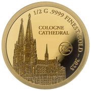 10 Dollars - Charles III Cologne Cathedral, Solomon Islands, 2023 reverse image