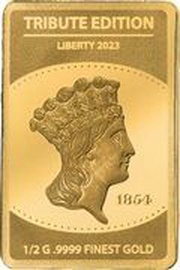 10 Dollars - Charles III Liberty 1854, Solomon Islands, 2023 reverse image