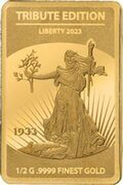 10 Dollars - Charles III Liberty 1933, Solomon Islands, 2023 reverse image