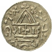 Denar - Boleslaus II the Pious, Bohemia, 967-999 reverse image