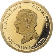 10 Dollars - Charles III Unified Nations obverse image