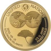 10 Dollars - Charles III Unified Nations, Solomon Islands, 2023 reverse image