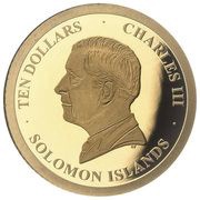 10 Dollars - Charles III Lady Britain obverse image
