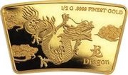 10 Dollars - Charles III Year of the Dragon, Solomon Islands, 2024 reverse image