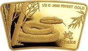 10 Dollars - Charles III Year of the Snake, Solomon Islands, 2024 reverse image