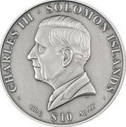 10 Dollars - Charles III Gardens of Babylon obverse image