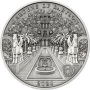 10 Dollars - Charles III Gardens of Babylon, Solomon Islands, 2024 reverse image
