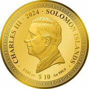10 Dollars - Charles III Rock City of Petra obverse image