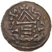 Denar - Boleslaus II the Pious, Bohemia, 967-999 reverse image