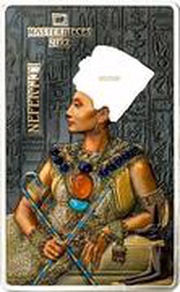 16 Dollars - Elizabeth II Nefertiti: 1/2, Solomon Islands, 2022 reverse image