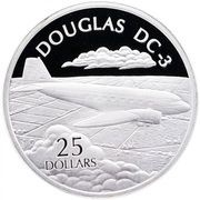 25 Dollars - Elizabeth II Douglas DC-3, Solomon Islands, 2003 reverse image