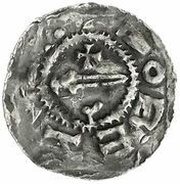 Denar - Boleslaus II the Pious, Bohemia, 967-999 reverse image