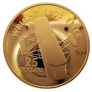 25 Dollar - Elizabeth II Wright Flyer, Solomon Islands, 2005 reverse image