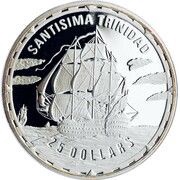 25 Dollars - Elizabeth II Santisima Trinidad, Solomon Islands, 2005 reverse image