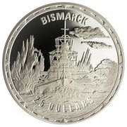 25 Dollars - Elizabeth II Bismarck, Solomon Islands, 2005 reverse image