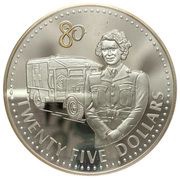 25 Dollars - Elizabeth II Queen Elizabeth as Red Cross Nurse, Solomon Islands, 2006 reverse image