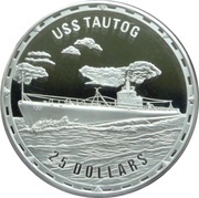 25 Dollars - Elizabeth II USS Tautog, Solomon Islands, 2007 reverse image