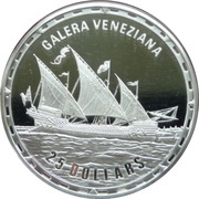25 Dollars - Elizabeth II Galera Veneziana, Solomon Islands, 2007 reverse image